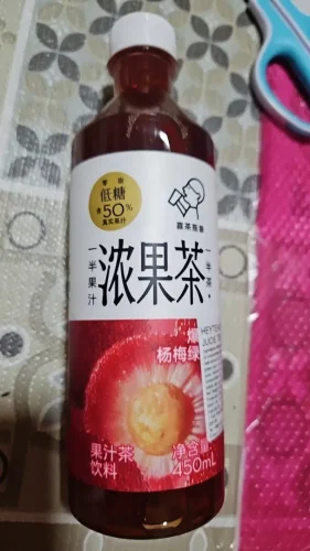 喜茶[50% Fruit Juice Tea] Grapefruit, Waxberry, Peach, Lychee, and Grape Flavors | Low-Sugar Refreshing Drink, 450ml photo review