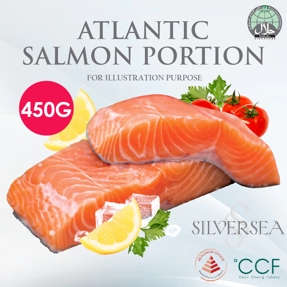 Silversea – Premium Atlantic Salmon Fillet Steak 450g | Fresh Frozen Seafood | HALAL